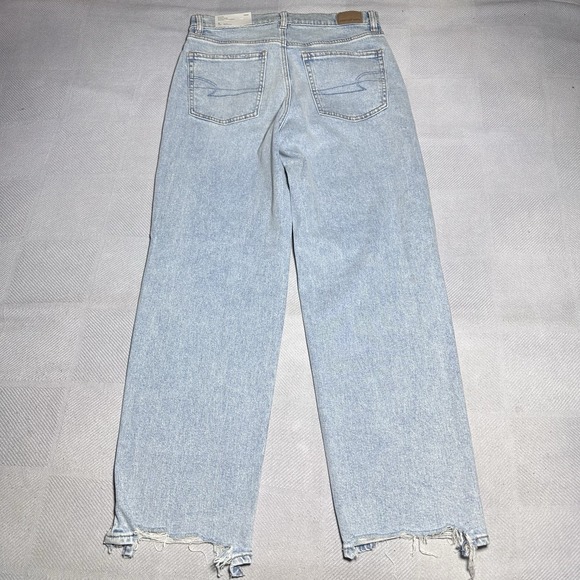 NEW‎ American Eagle Jeans Womens Size 6 28W Super High Rise Baggy Straight NWT - Picture 9 of 16